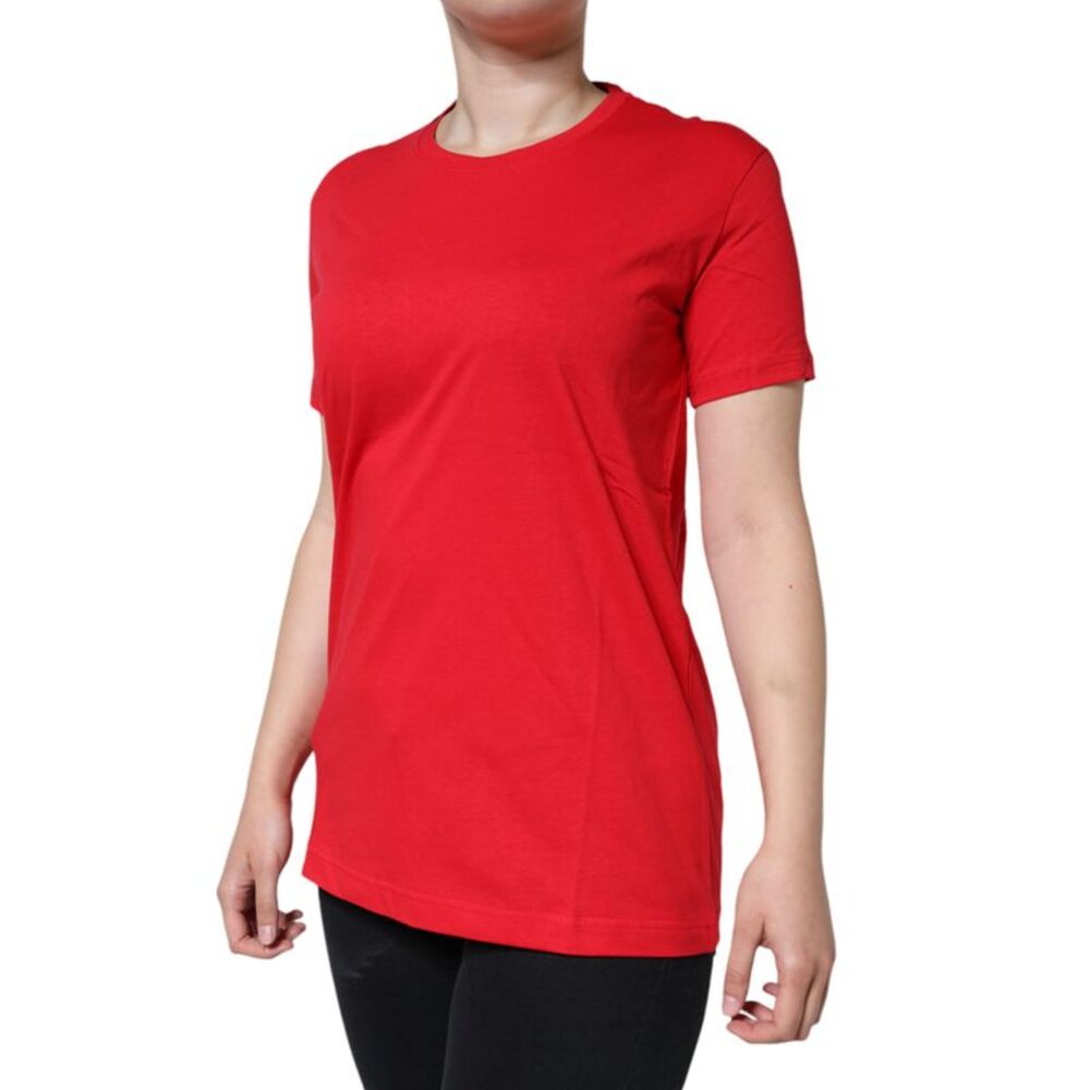 Dolce & Gabbana Dolce Gabbana TSH86519 Red Cotton TShirt Women Red Tops & - Picture 3 of 6